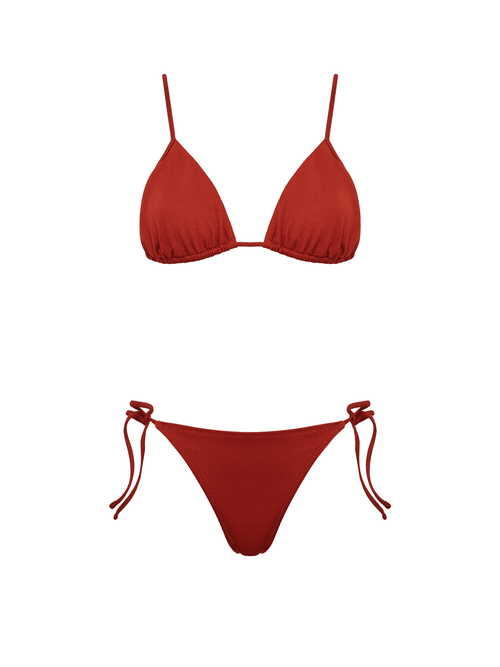 Bisou in Jacquard Terracotta