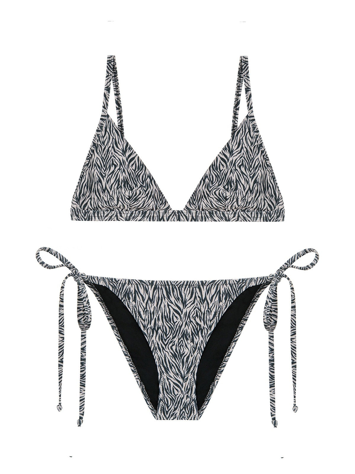 BO BIKINI IN ZEBRA LUREX
