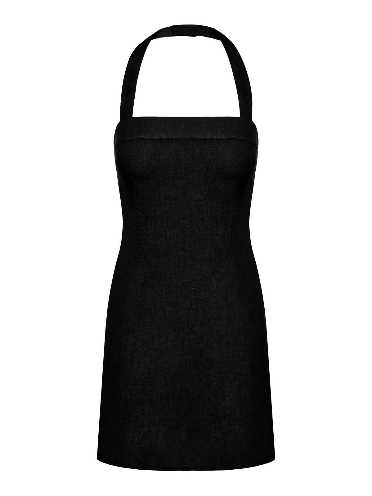 The Katie Linen dress in Black - ReLife
