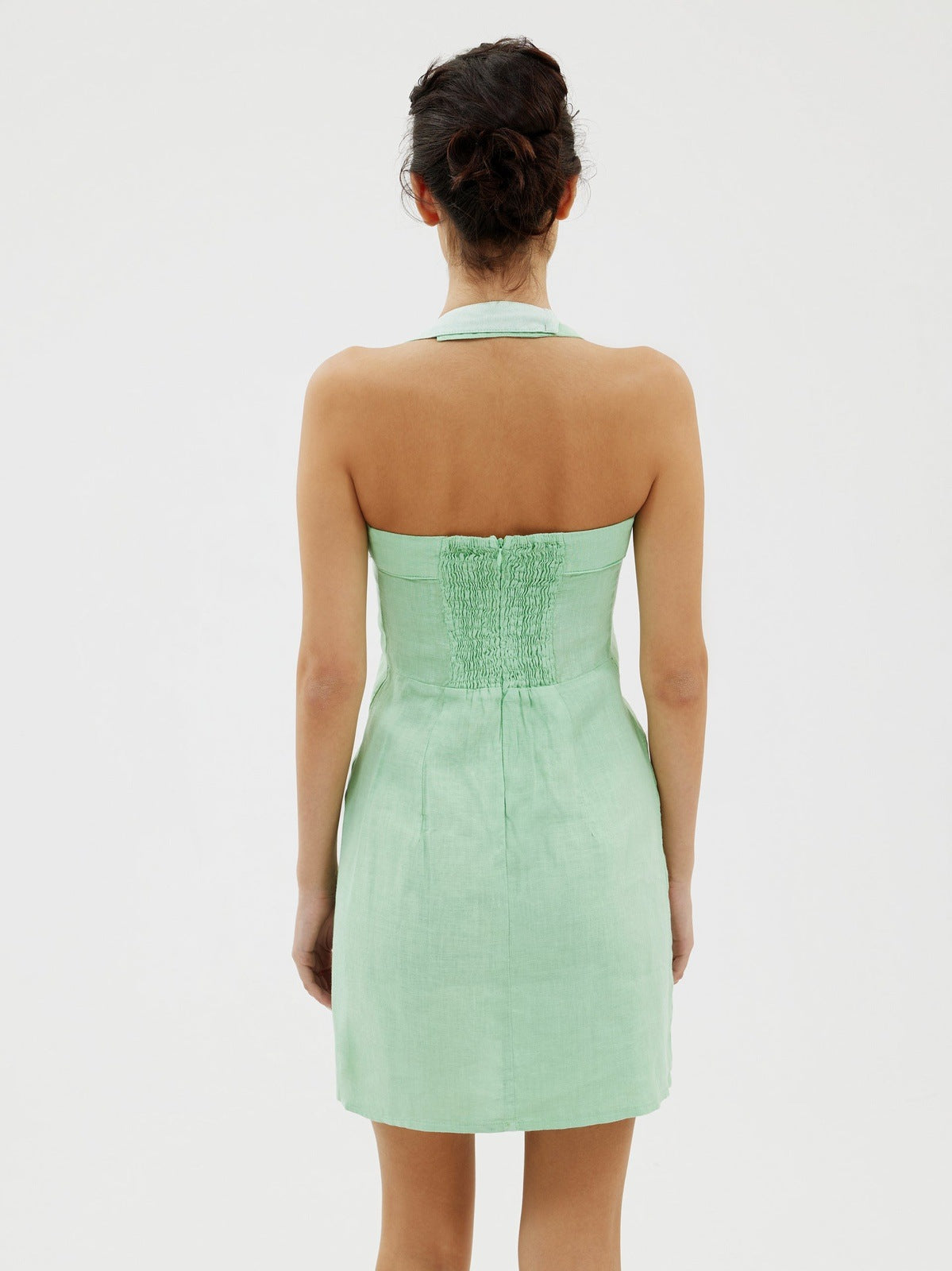 The Katie dress in Matcha