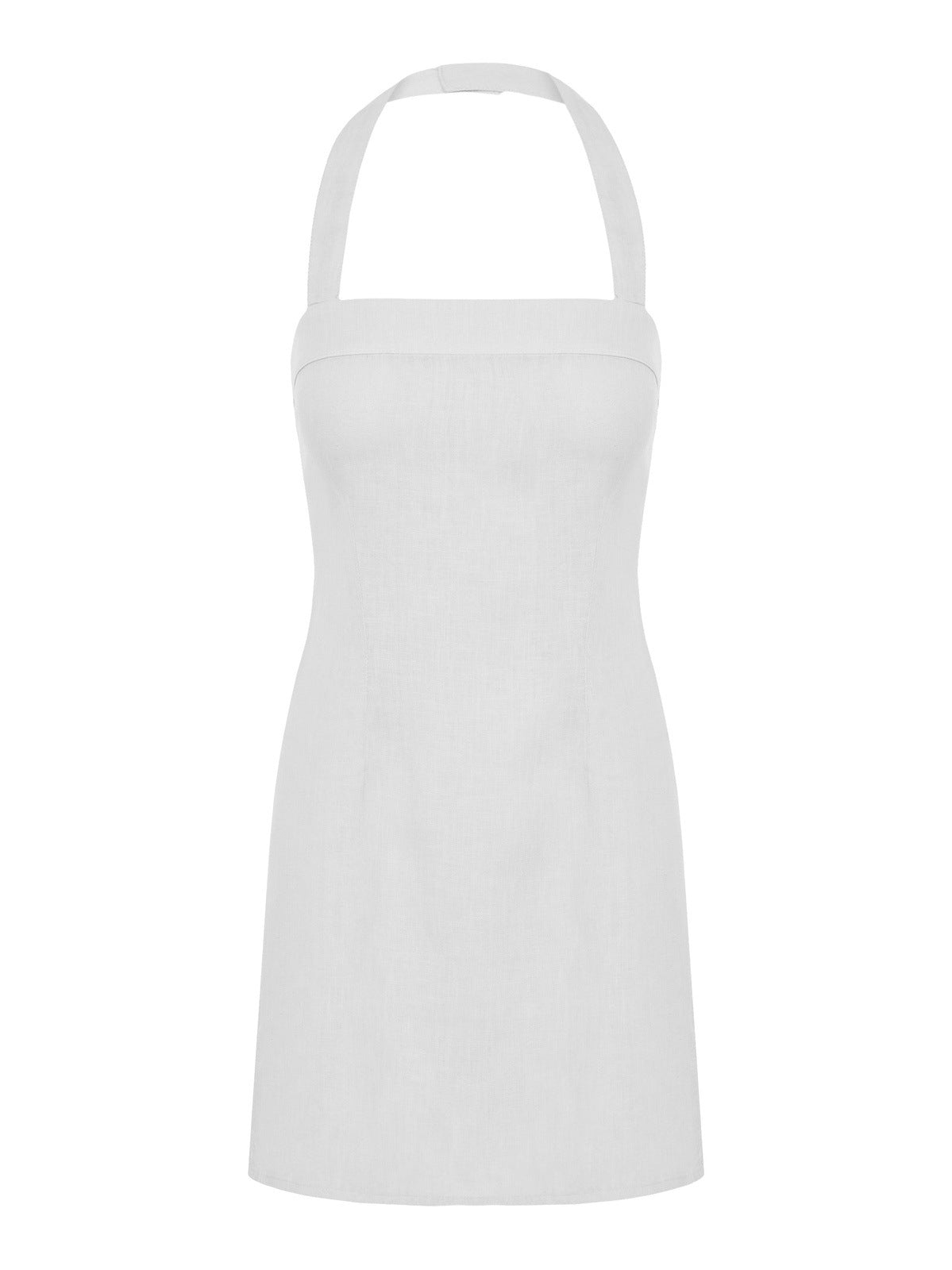 The Katie linen dress in Bianco - ReLife