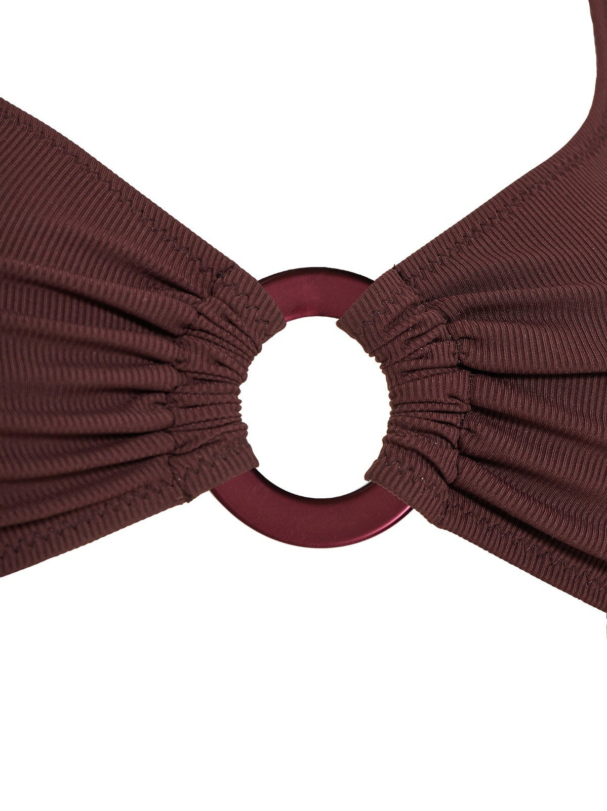 Lotta ribbed bikini in Merlot