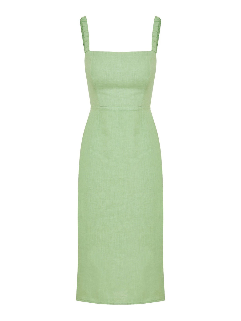 The Rita dress in Matcha