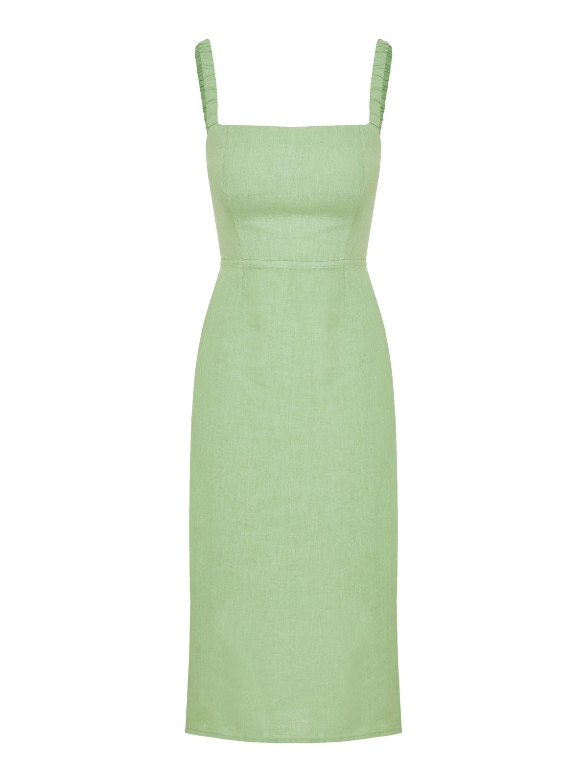 The Rita dress in Matcha