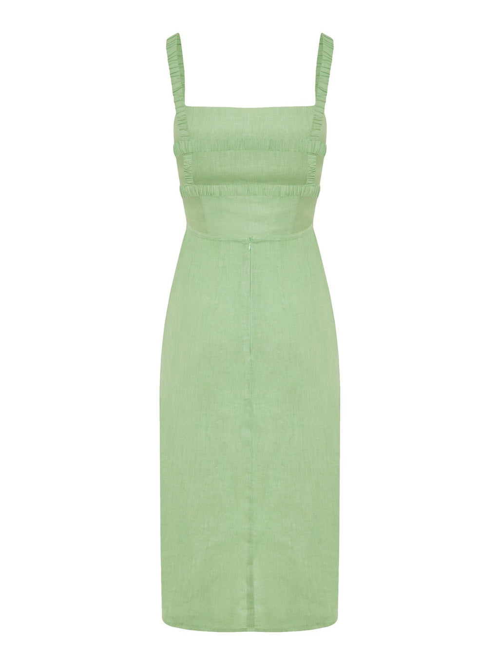The Rita dress in Matcha