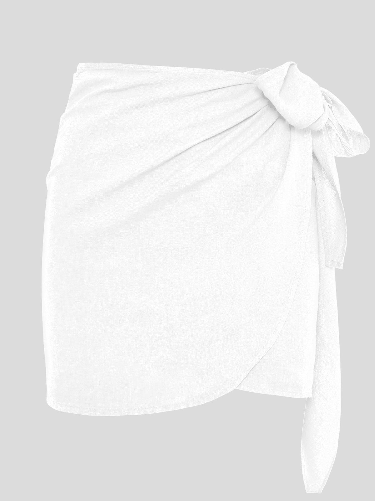 The Ruban Linen skirt in Bianco - ReLife