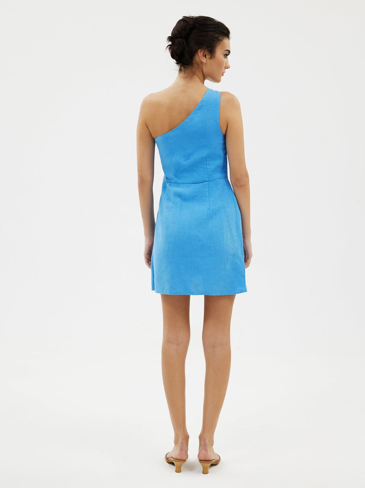 The Tallulah Linen Dress in Milos