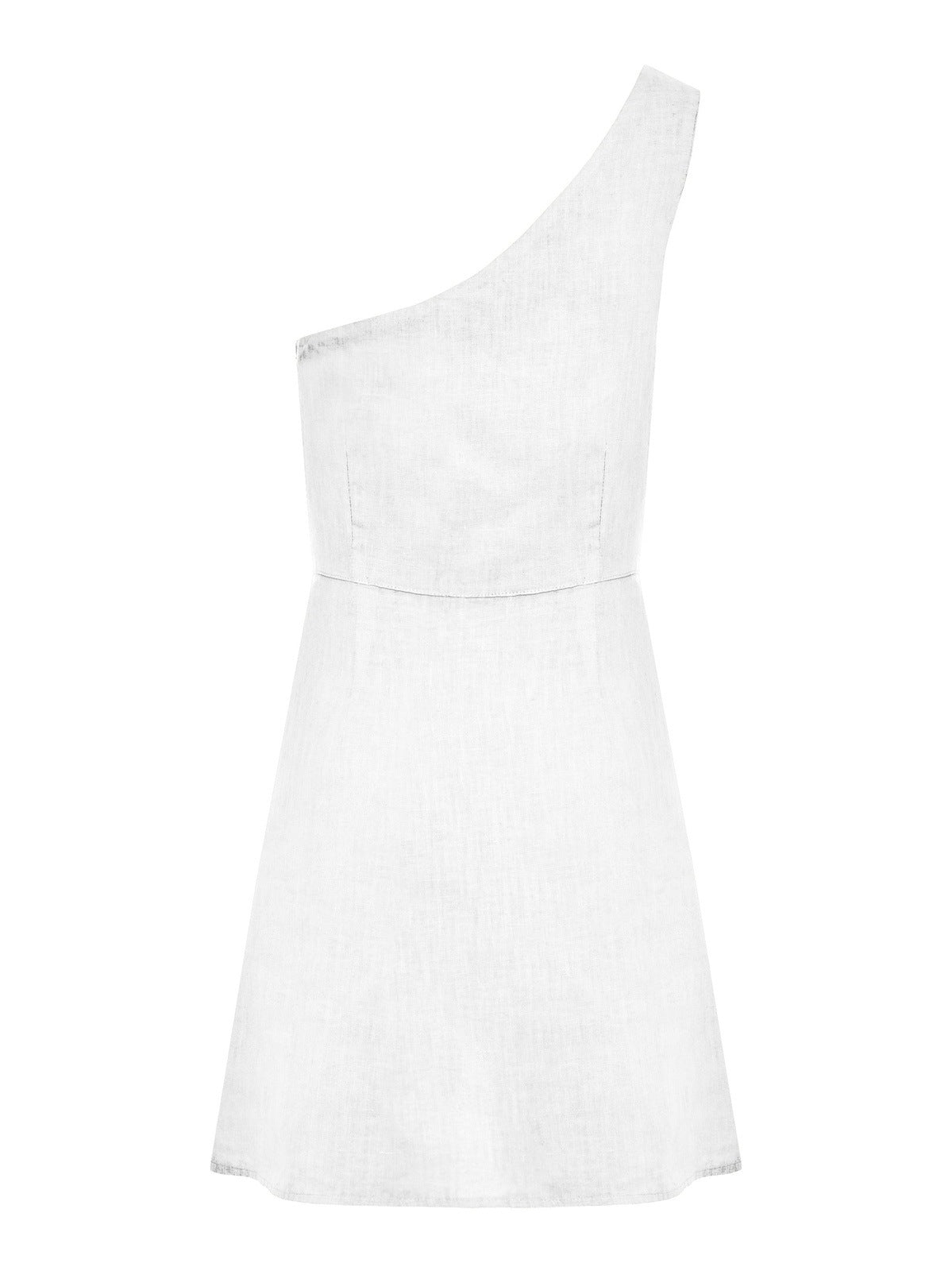 The Tallulah Linen dress in Bianco - ReLife