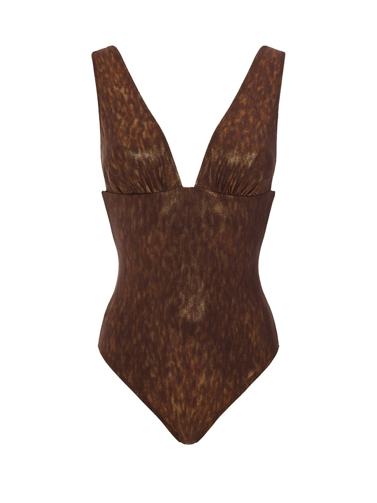 Alexa swimsuit in Brown Tortuga